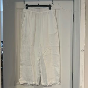 NWOT Large Cynthia Rowley White Linen Pants